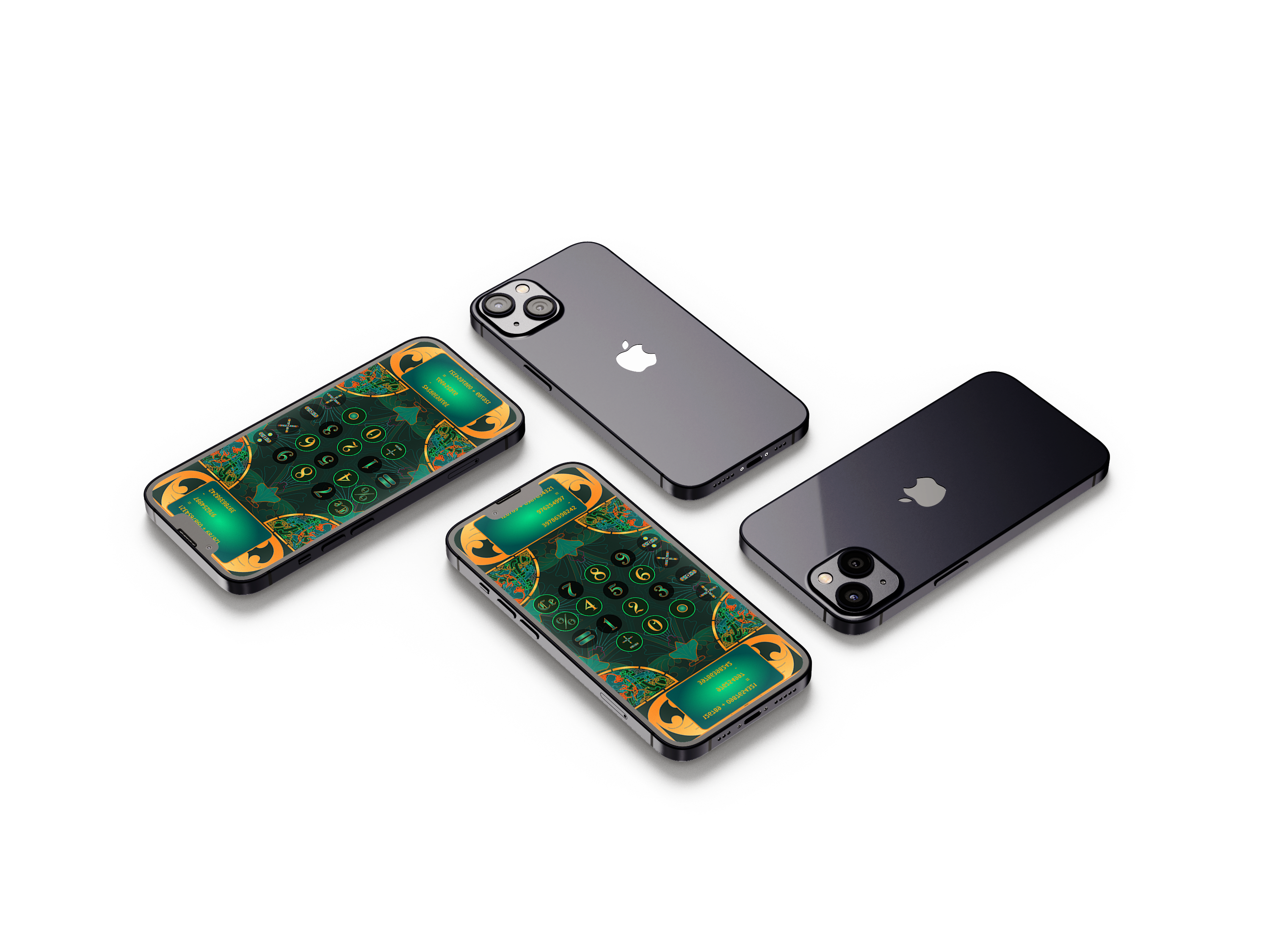 Glyph Calcu on multiple iPhone 13 devices