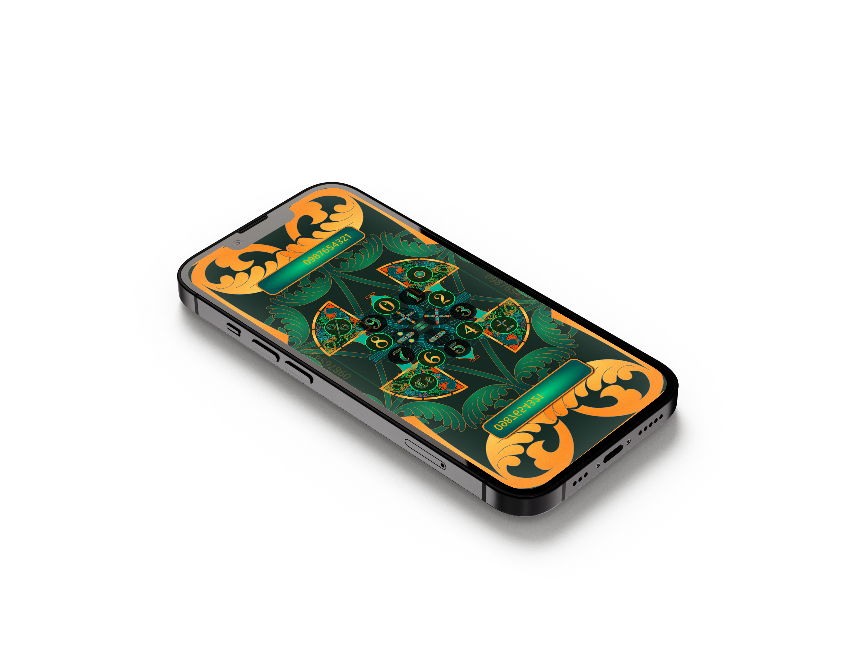 Glyph Calcu cross/compass mode on iPhone 13